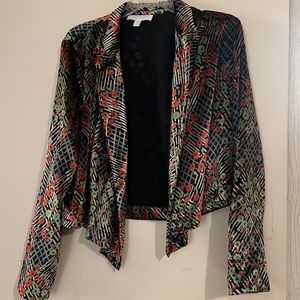 Velvet Anthropologie blazer, perfect for the holidays